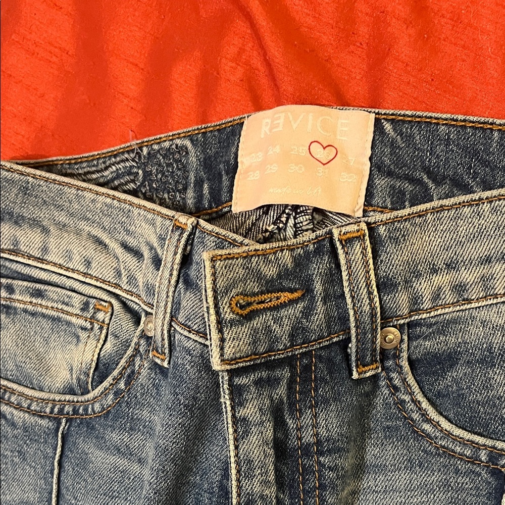 REVICE High Rise Blue Jeans